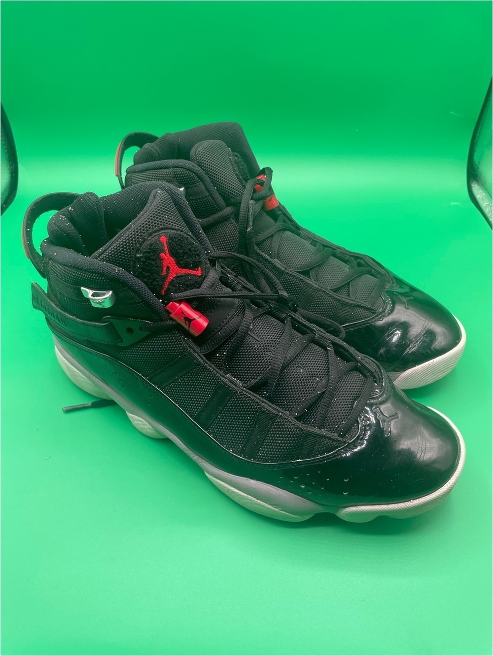 Jordan 6 Rings Black Varsity Red